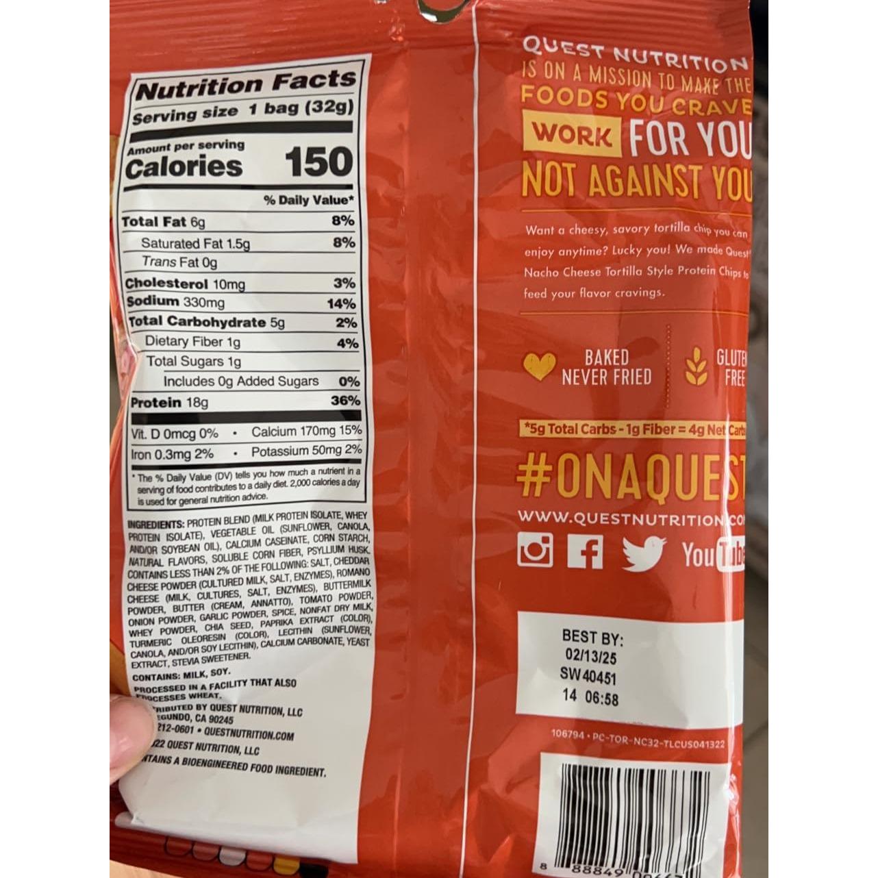 Quest Nutrition Chili Lime Tortilla Style Protein Chips – Quick Protein Boost for Home Office and Study Sessions
