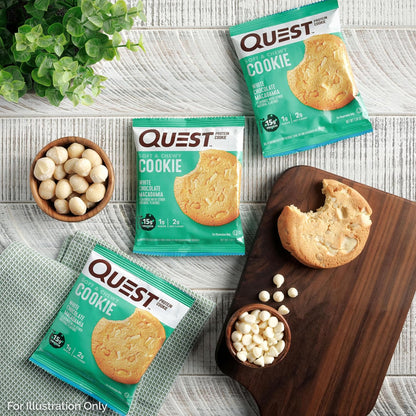 Quest Nutrition Double Chocolate Chip Protein Cookie – Sustained Fuel for Long Study Sessions and Deep Work Blocks, High Protein Keto Snack