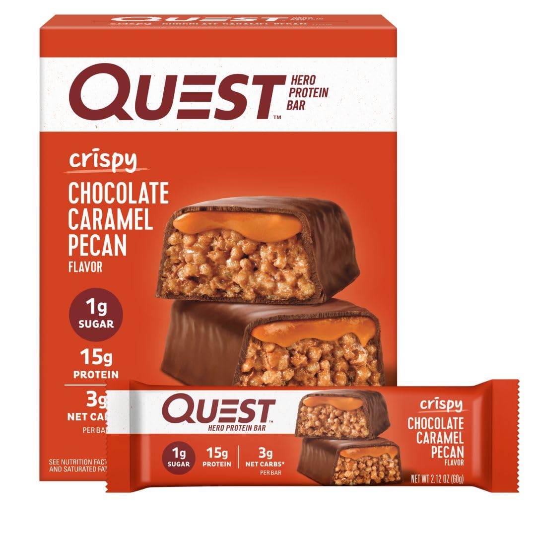Quest Nutrition Hero Cookies & Cream Protein Bar – Camping Companion Bar for Low-Mess Campfire Snacking, 3g Net Carbs