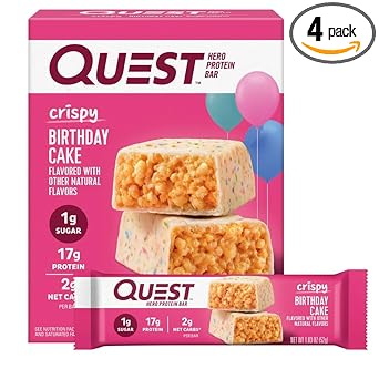 Quest Nutrition Hero Cookies & Cream Protein Bar – Camping Companion Bar for Low-Mess Campfire Snacking, 3g Net Carbs