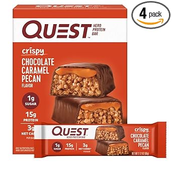 Quest Nutrition Hero Cookies & Cream Protein Bar – Camping Companion Bar for Low-Mess Campfire Snacking, 3g Net Carbs