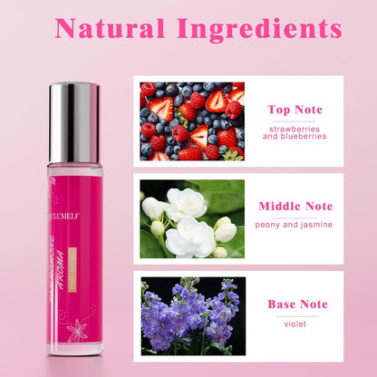 QULUMELF Pheromone Perfume for Women – Pocket-Size Roller Ball for Festivals and Open-Air Evenings, Fruity Pheromone Scent