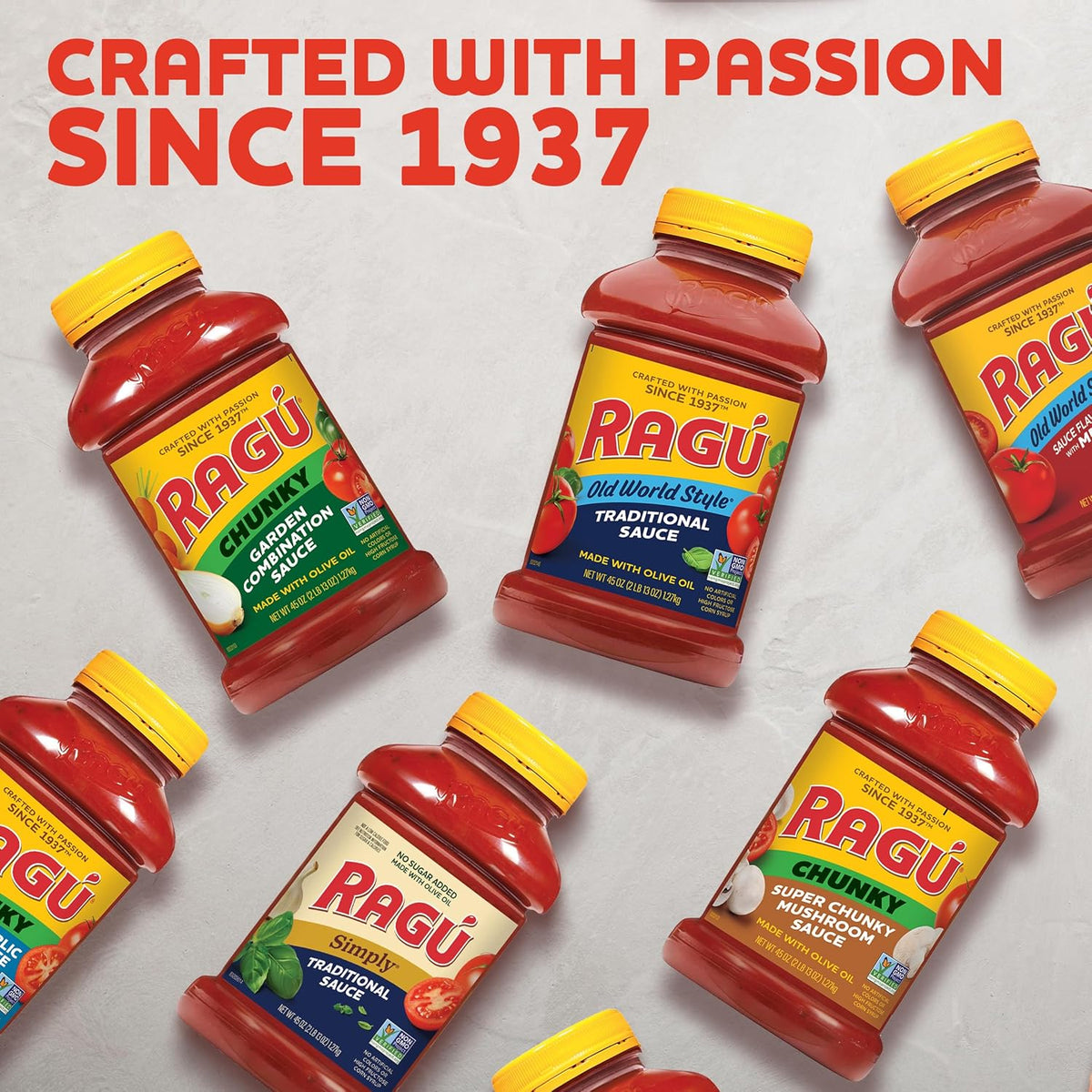 Ragu Old World Style Meat Sauce – 45 oz Family Jar for Quick Weeknight Dinners with the Kids