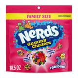 NERDS Juicy Gummy Clusters – Durable Travel-Friendly Snack Bag for Tailgating and Open-Air Events, 2-Pack