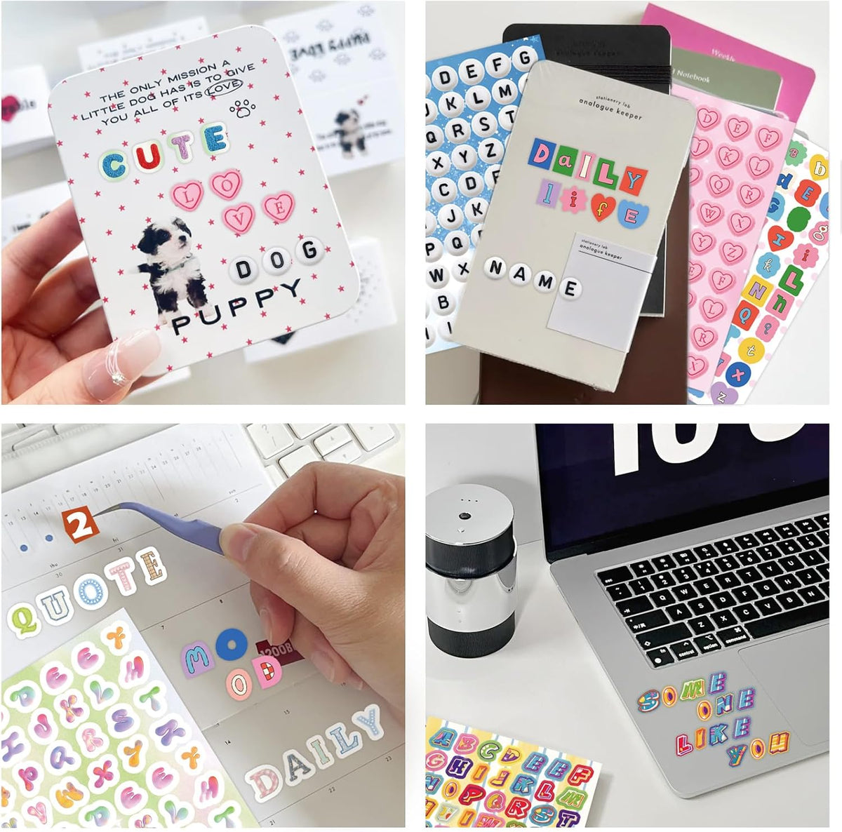 Ransom Note Alphabet Stickers – Unique Holiday Gift for Women Who Love Scrapbooking, 2600 Piece Set