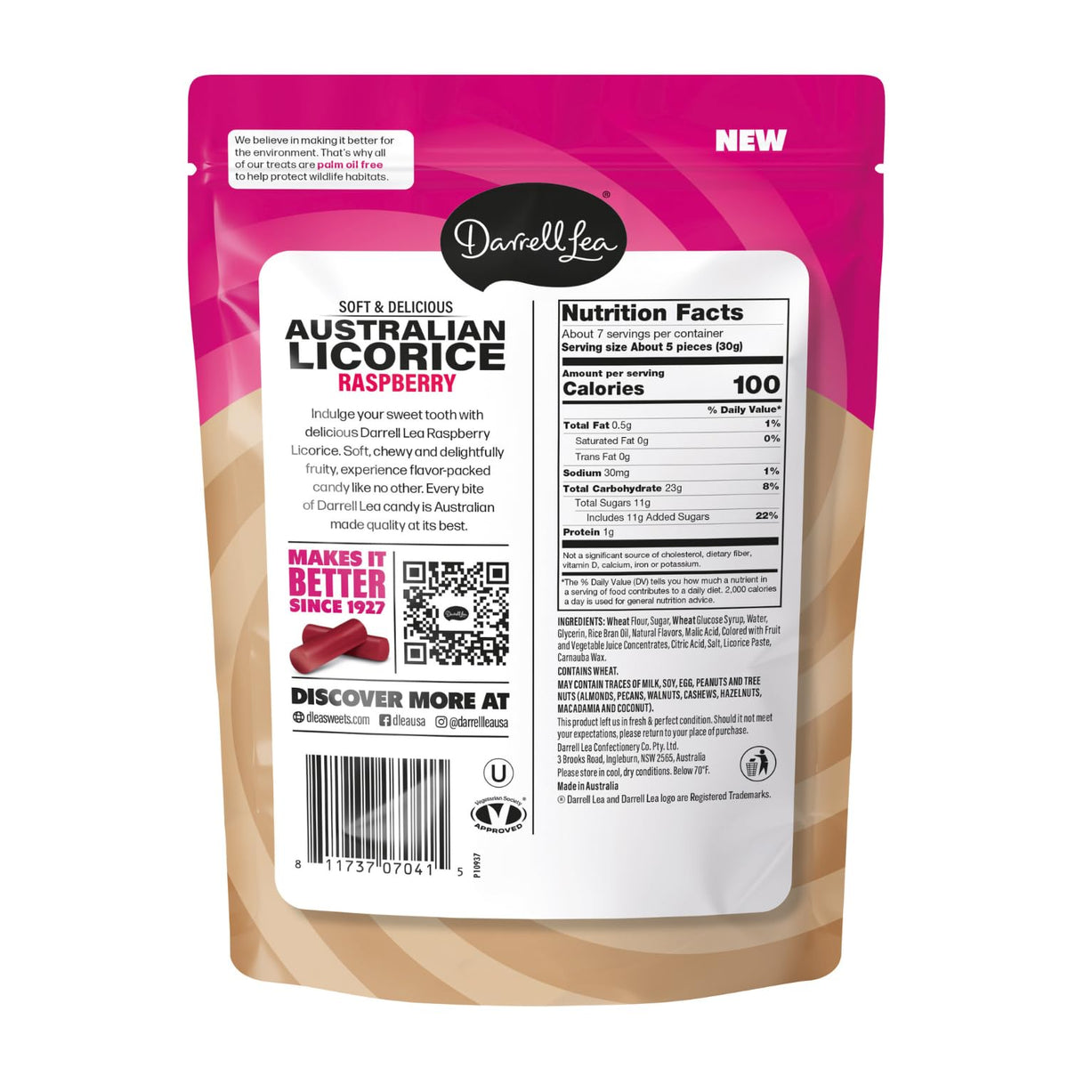 raspberry flavor made with real fruit-inspired taste