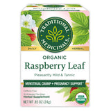 Traditional Medicinals Organic Raspberry Leaf Herbal Tea – Mother's Day Gift Basket Addition for Holistic Self-Care, 16 Tea Bags