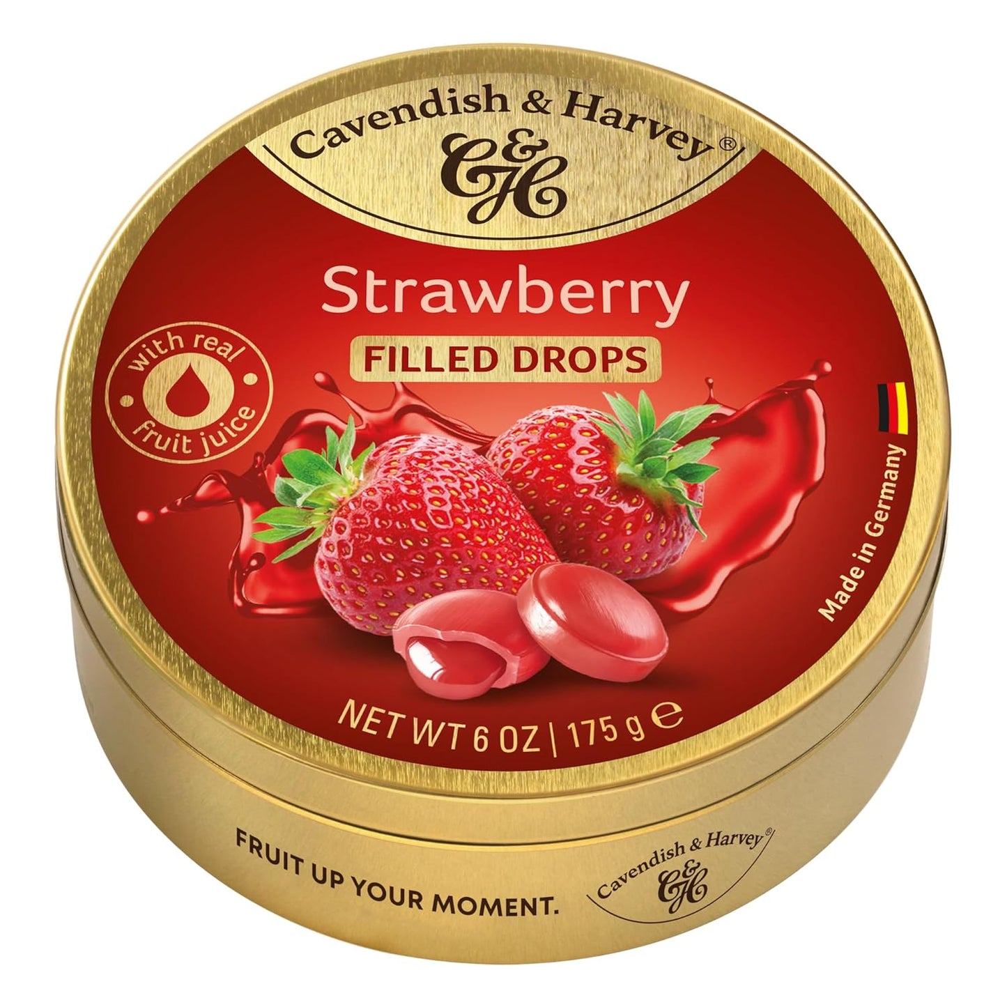 real fruit juice content with natural fruit flavoring and colors