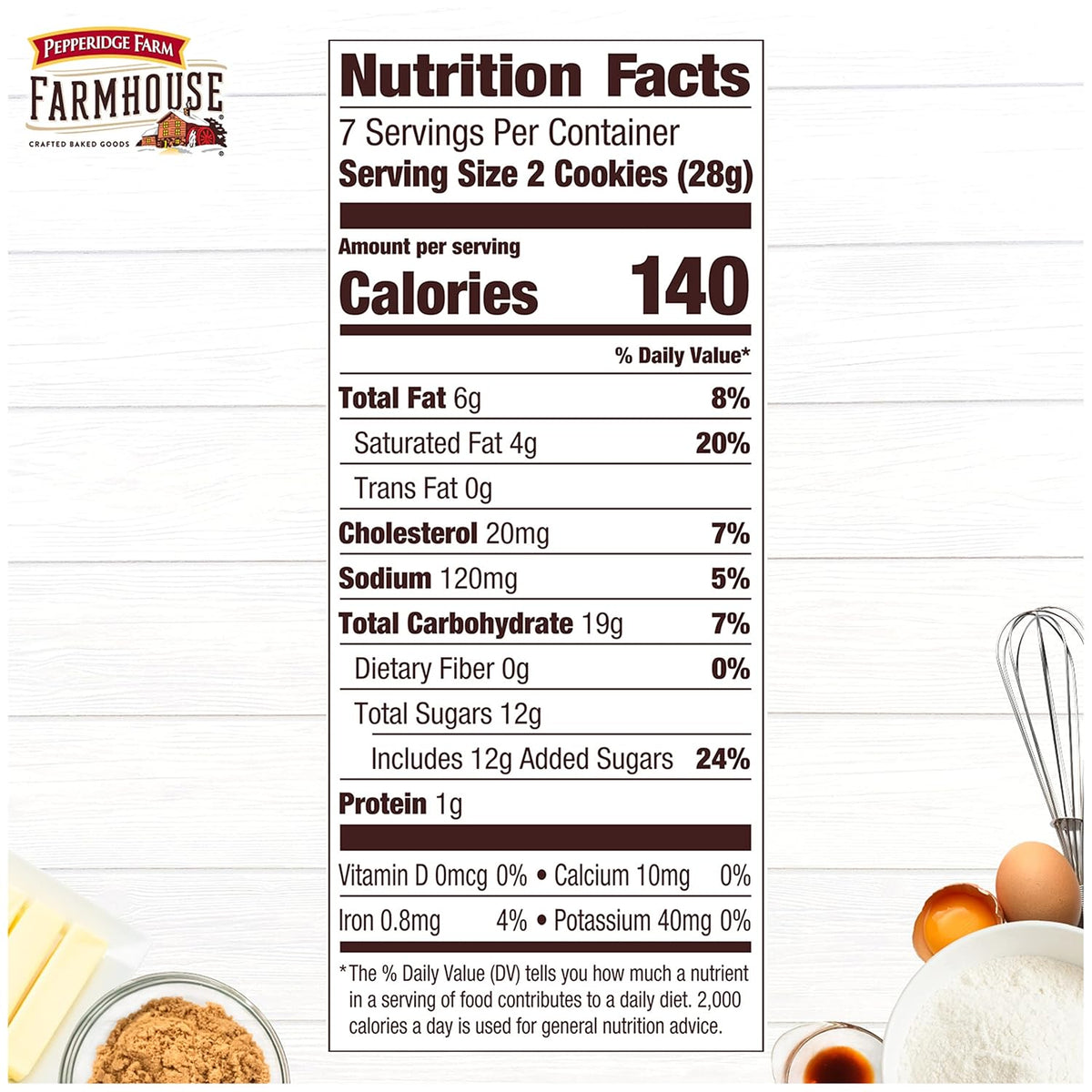 real ingredients: creamery butter, real eggs, real vanilla extract