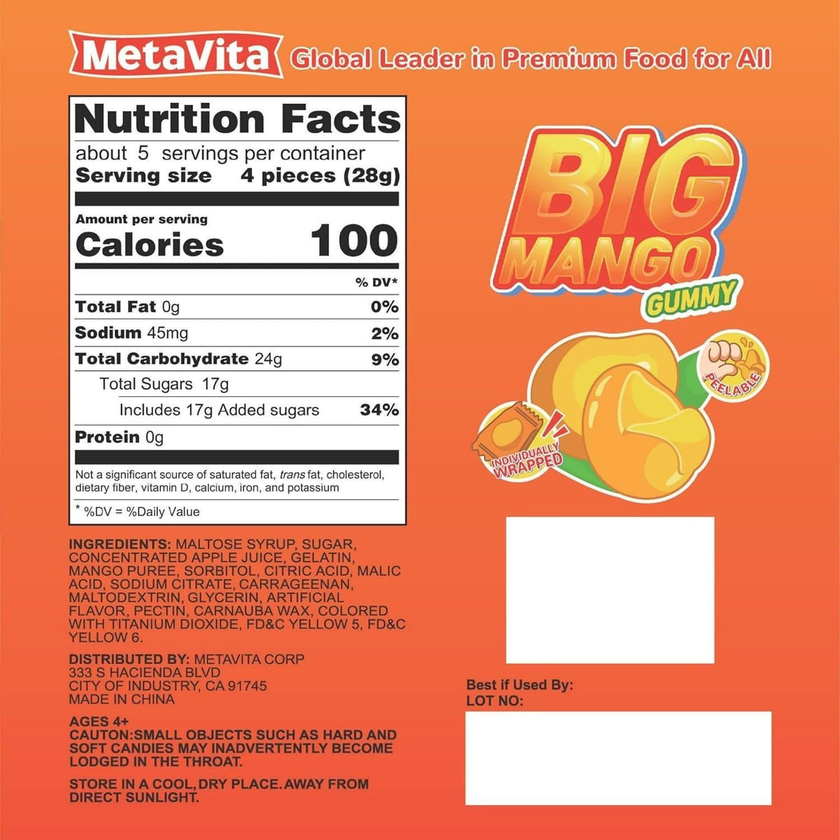 resealable 5oz bulk bag for freshness and easy storage