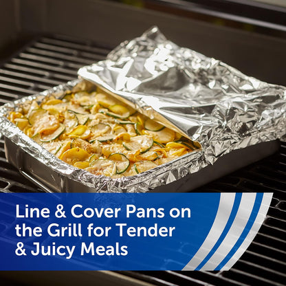 Reynolds Wrap Heavy Duty Foil – Camping and Patio Cooking Sheets for Foil Packet Dinners