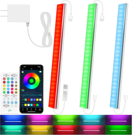 rgb 16-million-color led light bars with dimmable 0–100% brightness