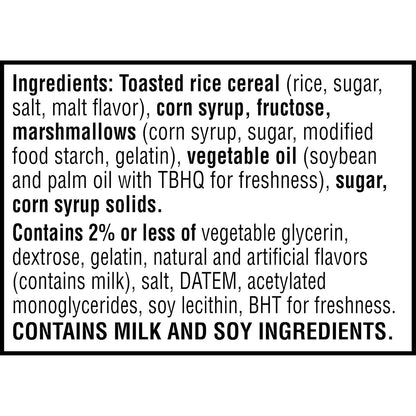 Rice Krispies Treats Homestyle Marshmallow Snack Bars Simple Ingredient Treat for Nourishing Family Snack Time, 27.9oz Box