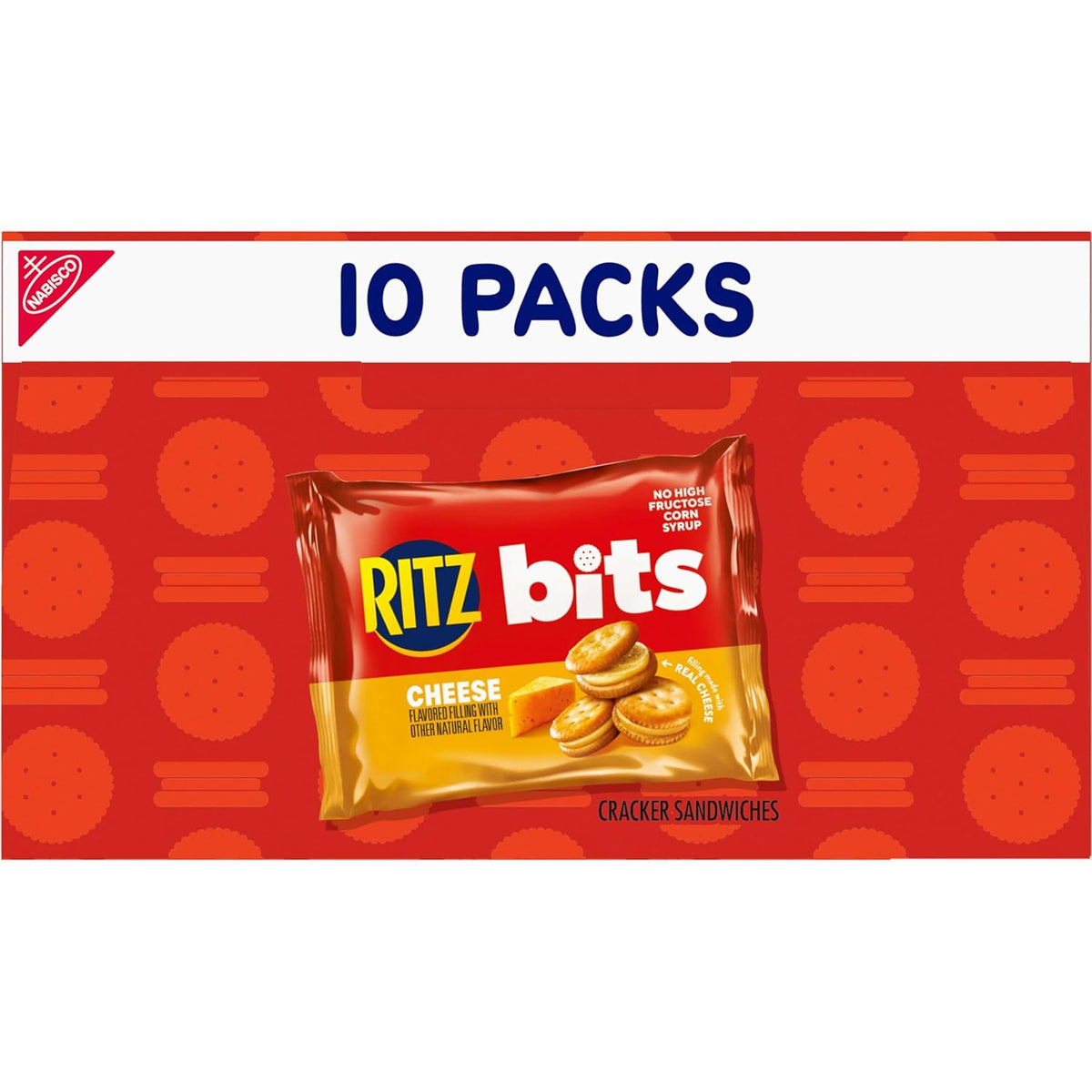 RITZ Bits Cheese Snacks – Camping and Road Trip Snack Pack, Individually Wrapped 1-oz
