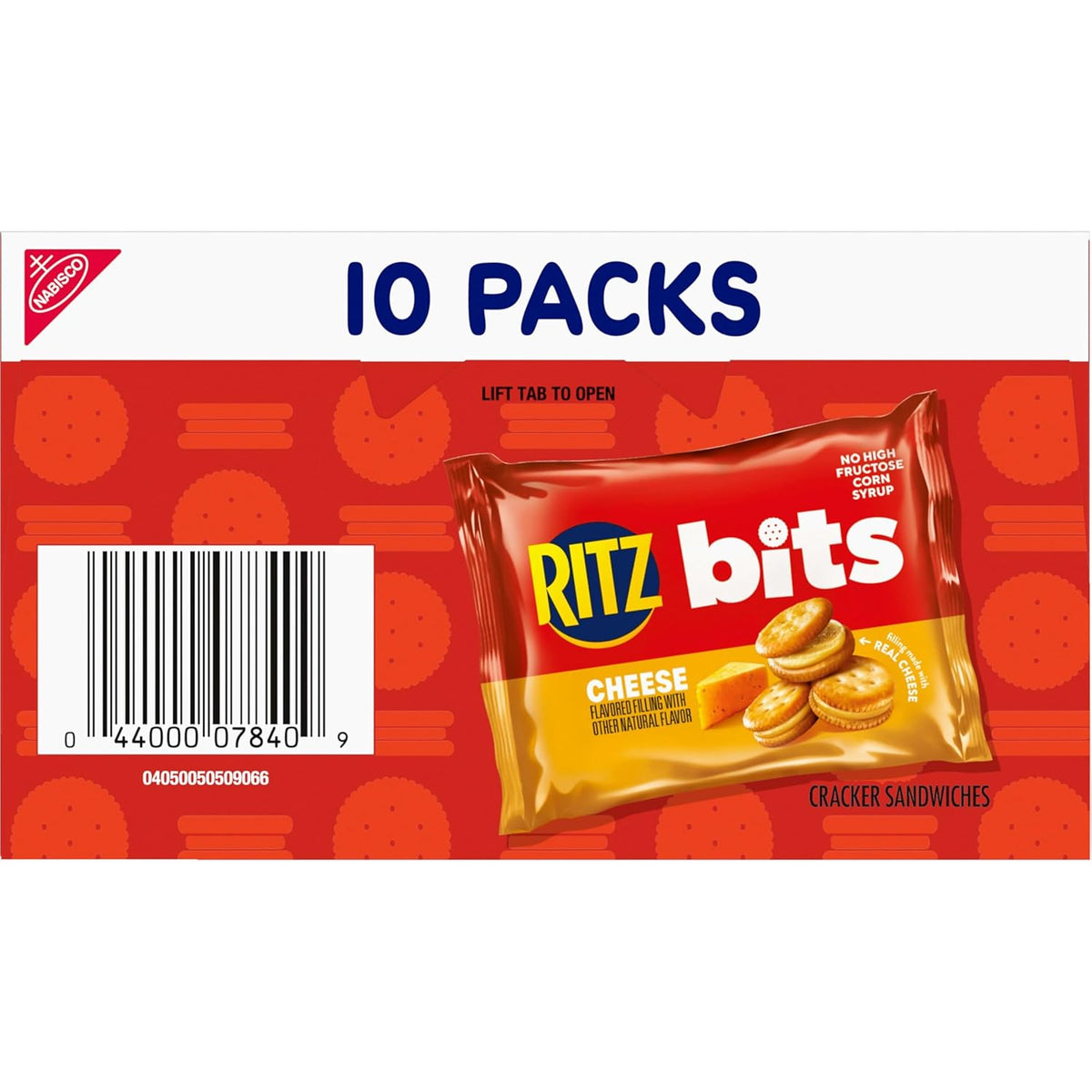 RITZ Bits Cheese Snacks – Camping and Road Trip Snack Pack, Individually Wrapped 1-oz
