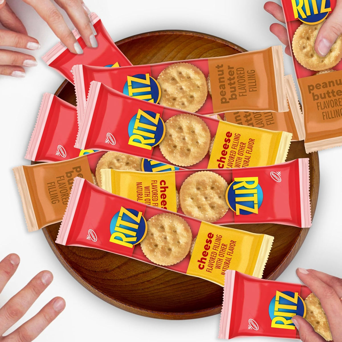 RITZ Sandwich Cracker Variety Pack – Camping and Picnic Snack with No Refrigeration Needed