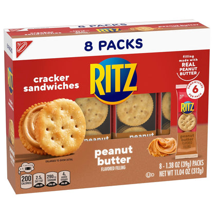 RITZ Sandwich Cracker Variety Pack – Camping and Picnic Snack with No Refrigeration Needed