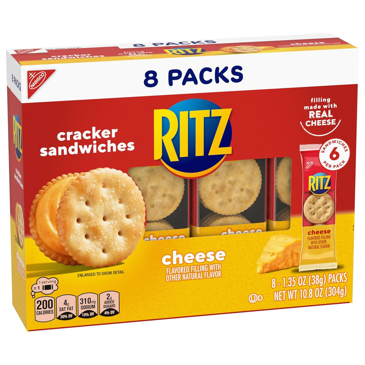 RITZ Sandwich Cracker Variety Pack – Camping and Picnic Snack with No Refrigeration Needed