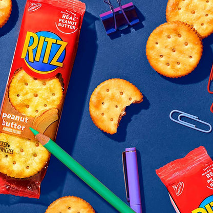RITZ Sandwich Cracker Variety Pack – Camping and Picnic Snack with No Refrigeration Needed