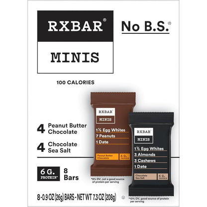 RXBAR Minis Protein Bars – Travel Tote Snack for On-the-Go Adventures, Gluten Free and Durable