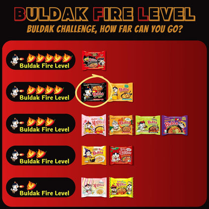 Samyang Buldak Spicy Noodle – Quick 5 Minute Desk Lunch for Busy Professionals and Remote Workers, Halal Instant Ramen 5 Pack