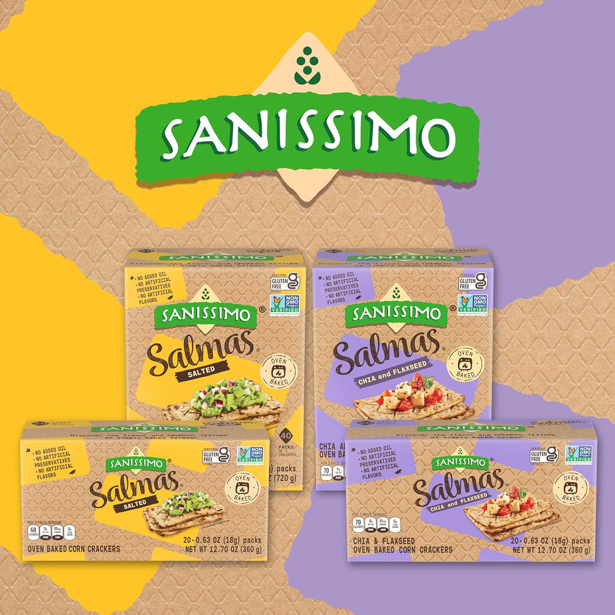 Sanissimo Salmas Salted – Grab-and-Go Crunch for Home Office Lunch Breaks