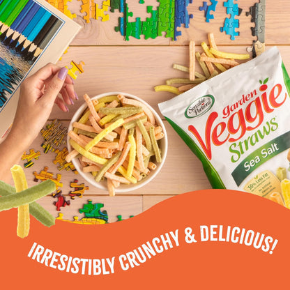 Sensible Portions Veggie Straws 12-Pack for Road Trip Snacking and Outdoor Gatherings, Lightweight Pouches