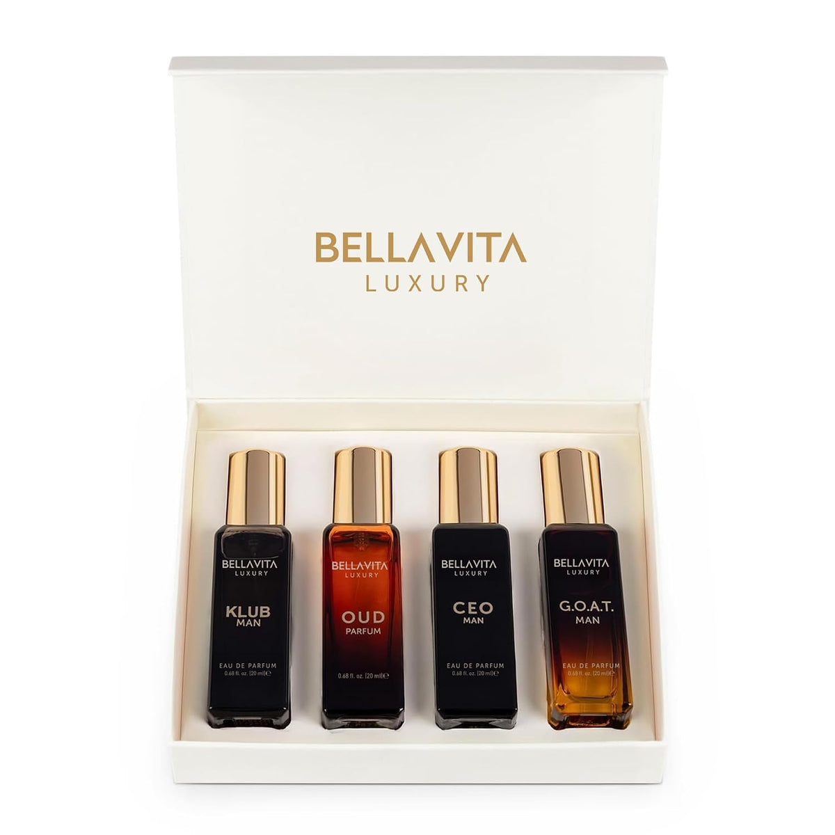 set of 4 x 20ml eau de parfum bottles (80ml total volume)