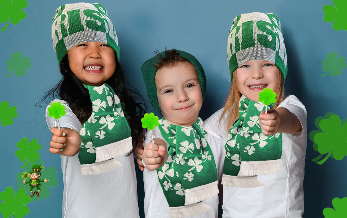 Shamrock Sucker Co. St. Patrick's Day Shamrock Lollipops – Ready-to-Give Party Favor for Friends, Neighbors, and Office Exchanges