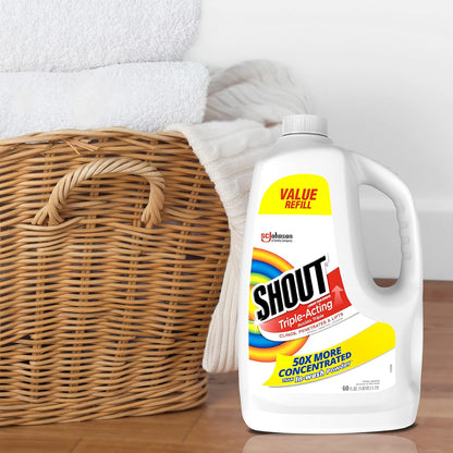 Shout Active Enzyme Laundry Stain Remover Spray – Gentle Yet Powerful Stain Removal for Sensitive Family Laundry