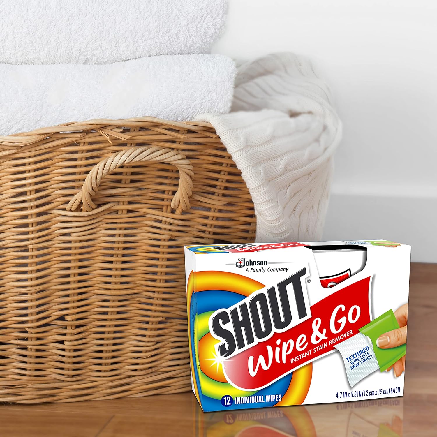 Shout Wipes Wipe and Go Stain Remover – Thoughtful Stocking Stuffer and Hostess Gift for Travelers