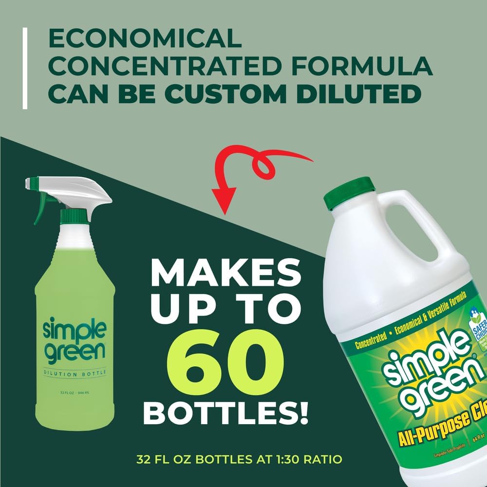Simple Green All-Purpose Cleaner Concentrate – Heavy-Duty Degreaser for Patio Furniture, Grills, and Outdoor Concrete