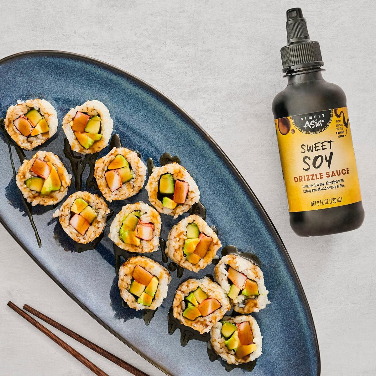 Simply Asia Sweet Soy Drizzle Sauce — Thoughtful Stocking Stuffer for Home Cooks Who Love Asian Flavors, 8 fl oz