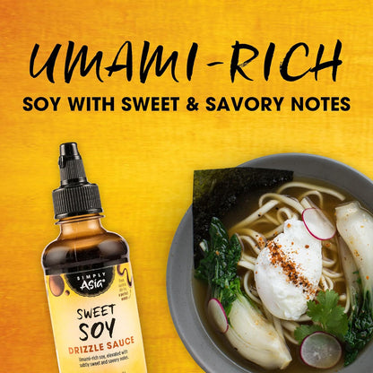 Simply Asia Sweet Soy Drizzle Sauce — Thoughtful Stocking Stuffer for Home Cooks Who Love Asian Flavors, 8 fl oz