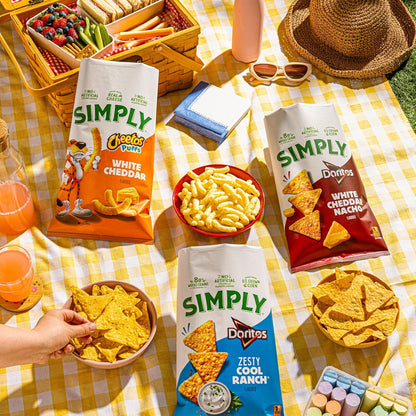 Simply Snacks Organic Variety Pack – Housewarming Gift Basket Chips for New Homeowners, 36 Bags