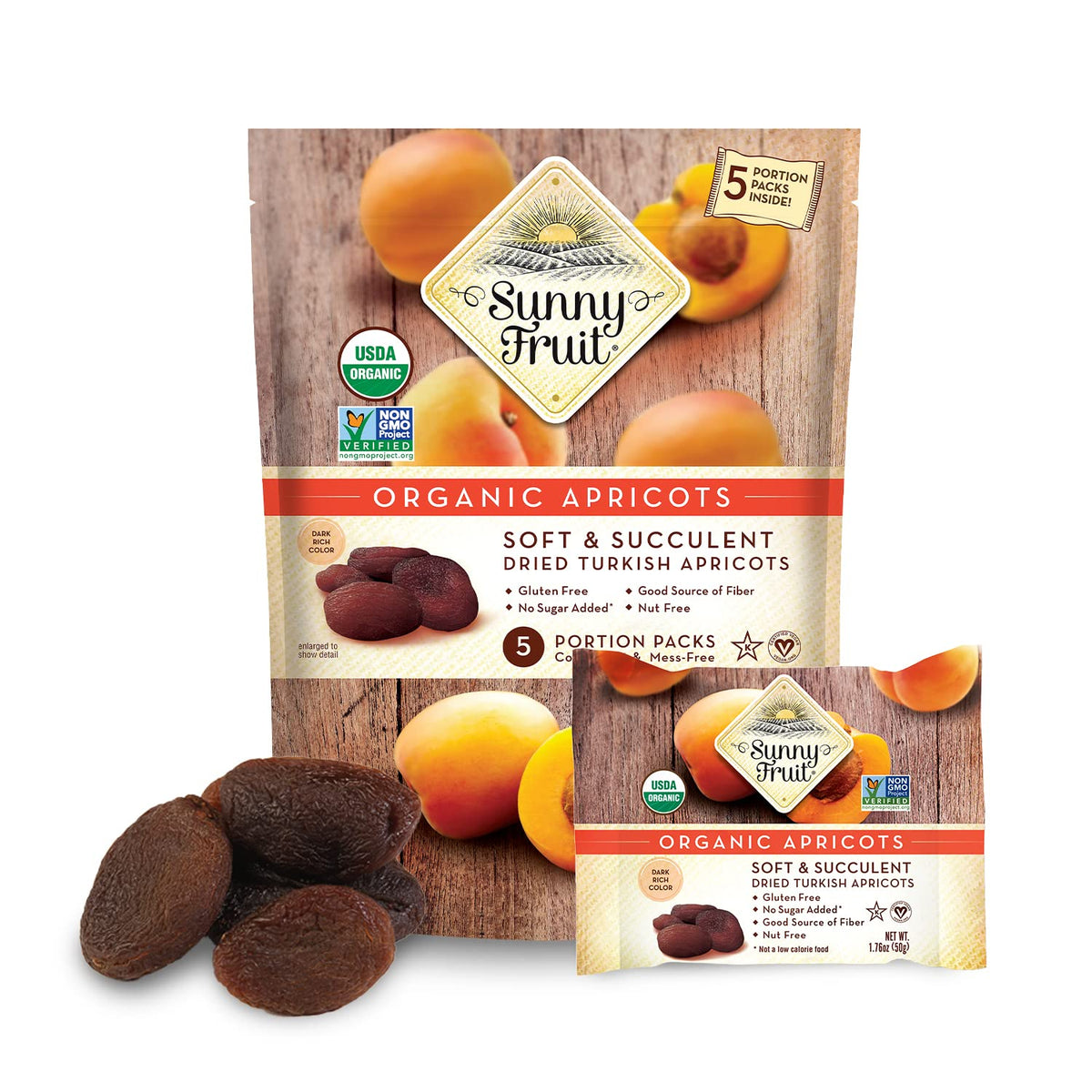 single-ingredient formula: organic dried apricots and water only
