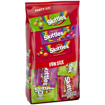 SKITTLES Bulk Fun Size Candy Variety – Office Pantry Restock, Reception Welcome Bowl & Team Meeting Treats, 20.13 oz