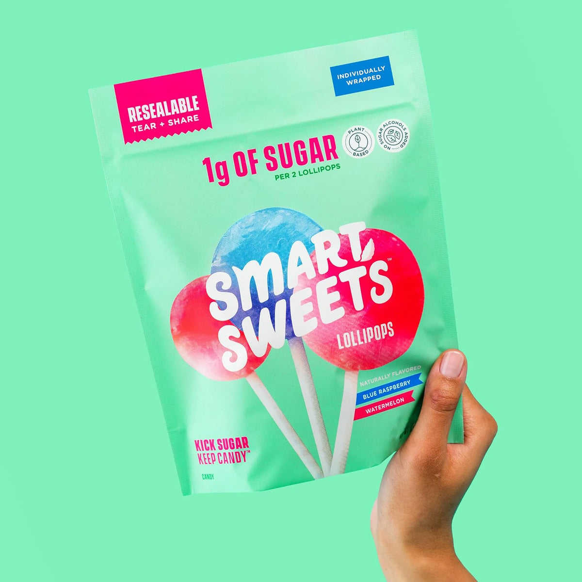 SmartSweets Lollipops – Portable Candy Pack for Hiking Lunches and Camping Treats