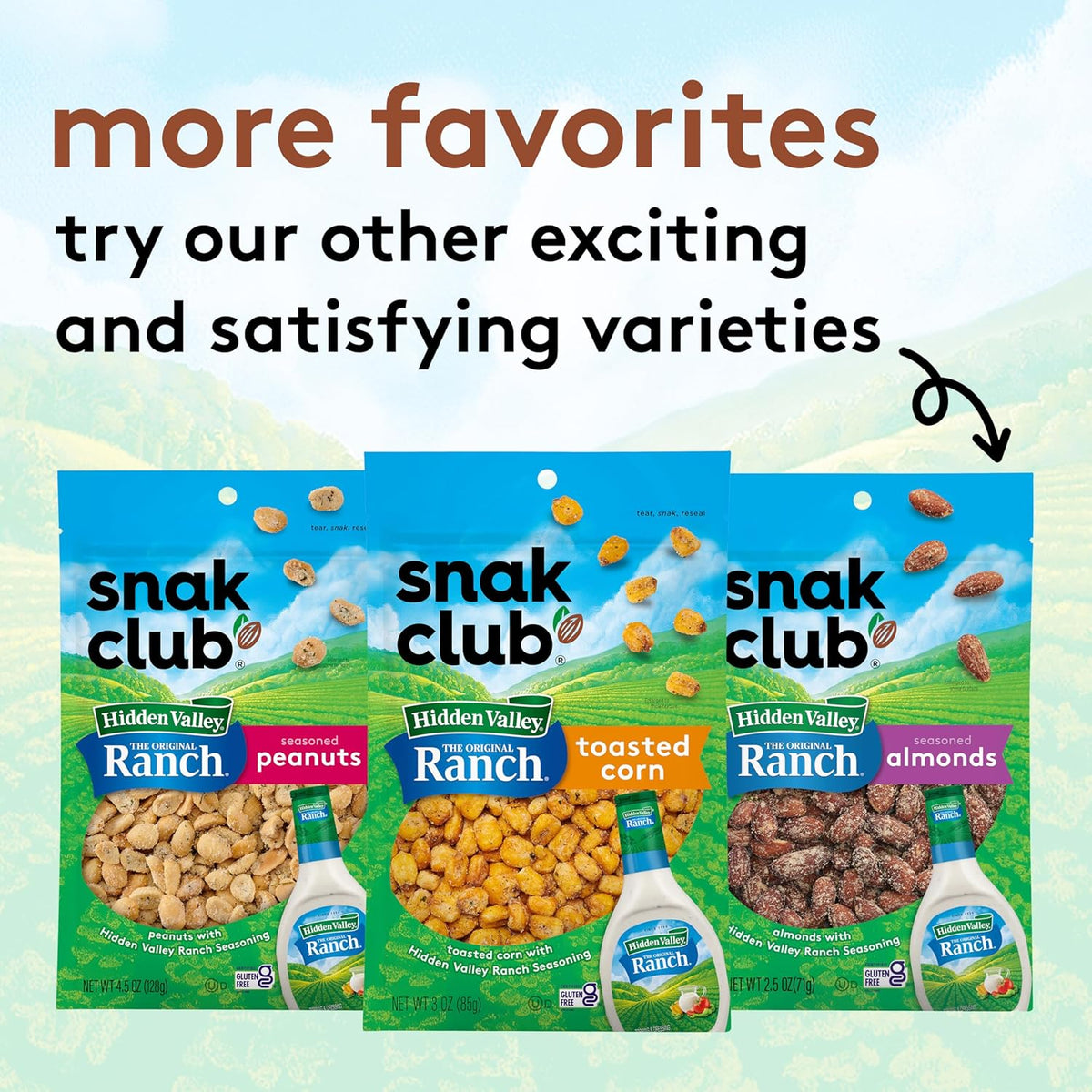 Snak Club Ranch Snack Mix – Pre-Measured Office Munch for Conference Tables and Shared Snack Shelves, 8 oz