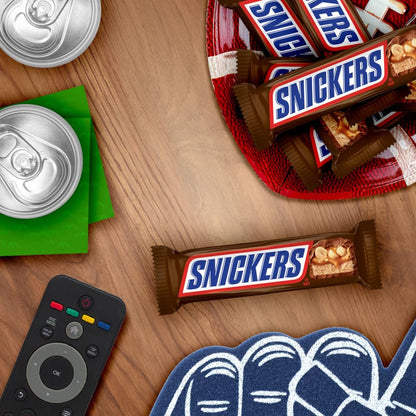 SNICKERS NFL Football Candy Bars – Grab-and-Go Desk Snack for the Office Fantasy League Commissioner