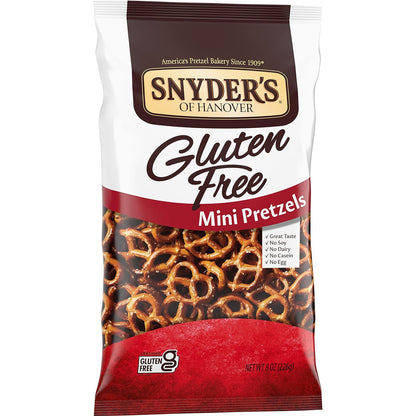 Snyder's of Hanover Gluten Free Mini Pretzels – Snackable Mini Pretzels for Road Trips and Day Hikes