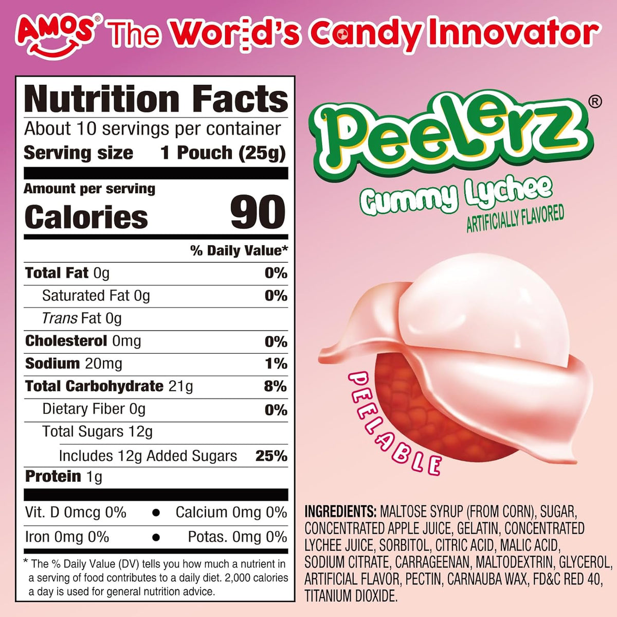 soft fruit-juice filled center with chewy outer layer for dual texture