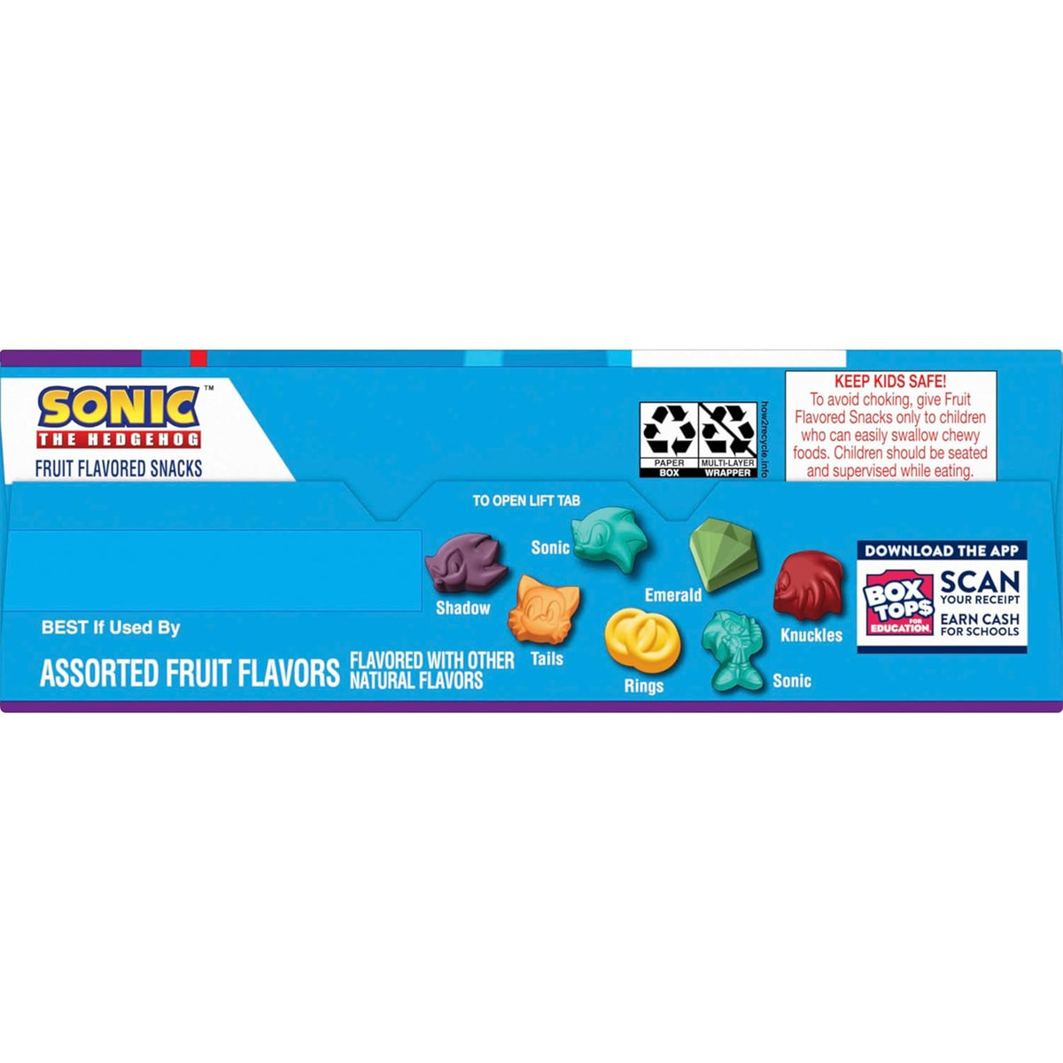 Sonic The Hedgehog Fruit Flavored Snacks – No Artificial Colors Vitamin C Snack Pouches for Mindful Family Pantry, 22 Ct