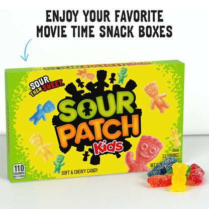 SOUR PATCH KIDS and SWEDISH FISH Candy Variety – Pantry-Friendly Snack Pack for Kids' Lunches and Classroom Parties, 15 Theater-Size Boxes