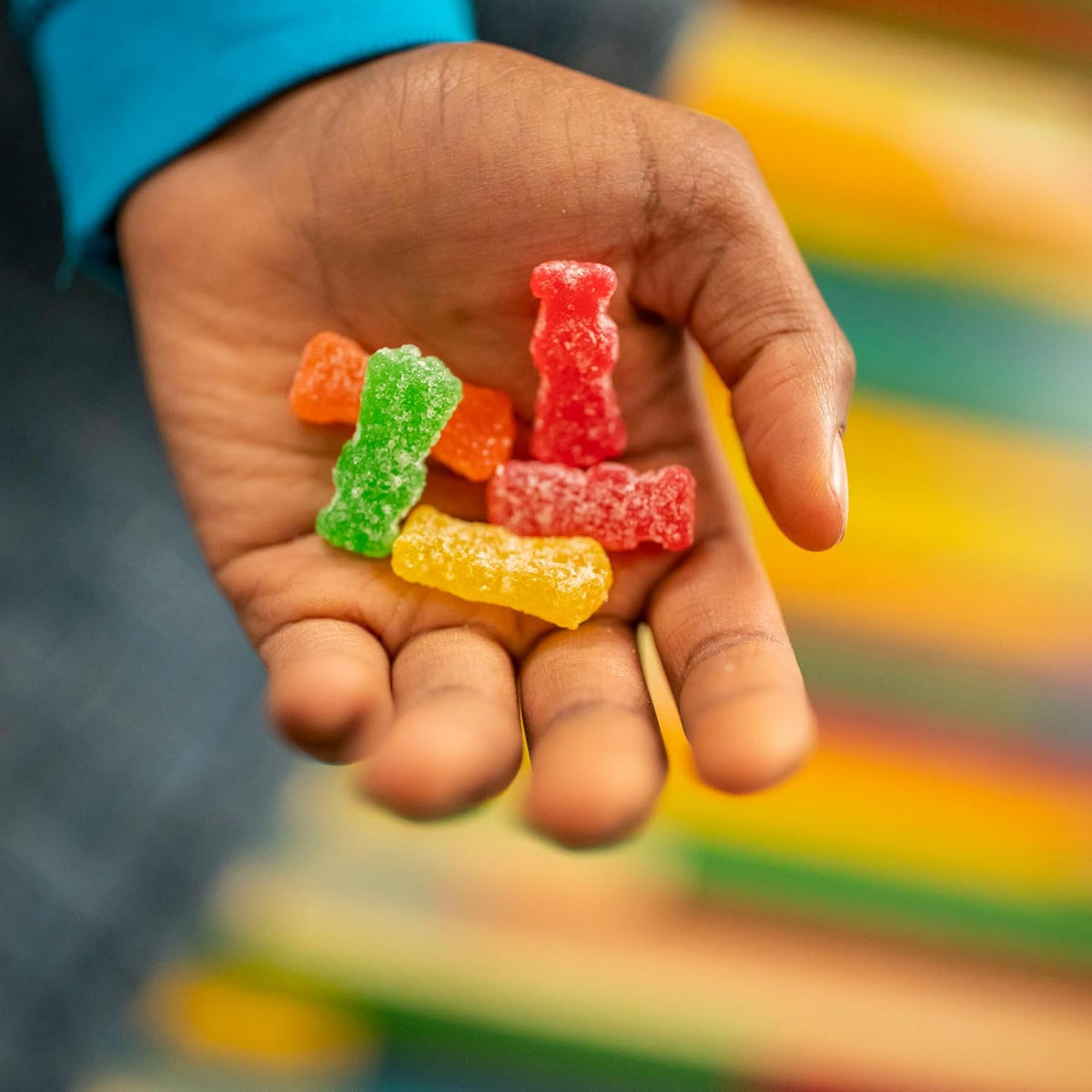 SOUR PATCH KIDS and SWEDISH FISH Halloween Candy for Front Porch Decor and Trick or Treat Bowl, Bulk 80 Chewy Mini Bags