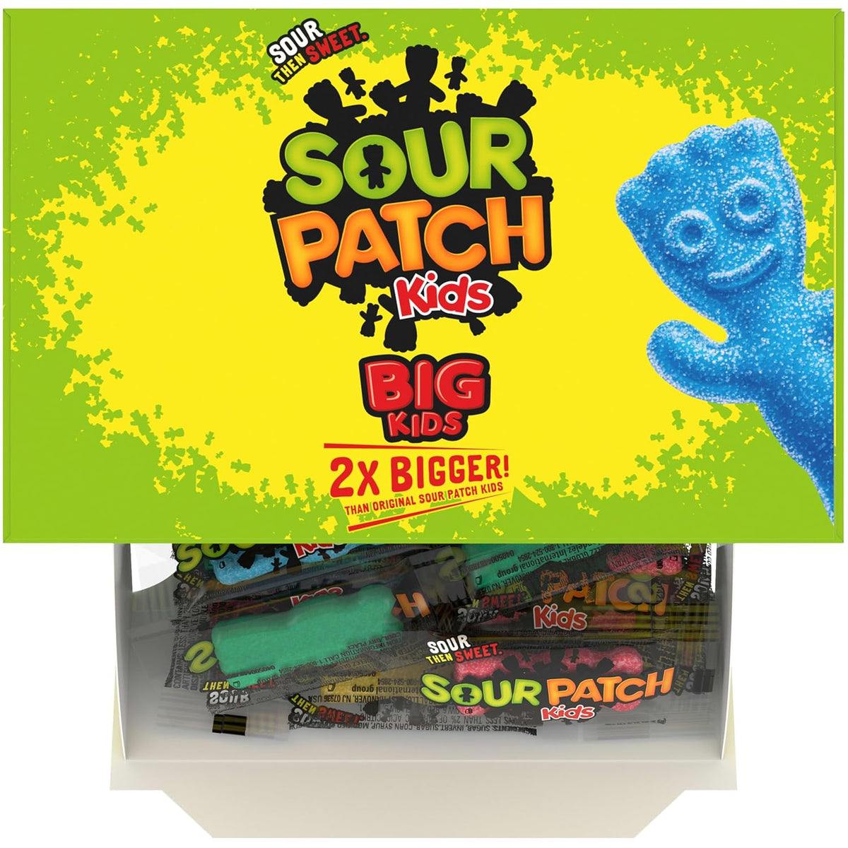 SOUR PATCH KIDS Big Kids Portable Individually Sealed Candy for Road Trips, Park Outings, and Backyard Parties, 240 Count