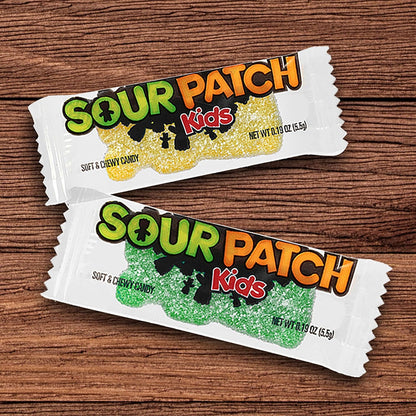 SOUR PATCH KIDS Big Kids Portable Individually Sealed Candy for Road Trips, Park Outings, and Backyard Parties, 240 Count