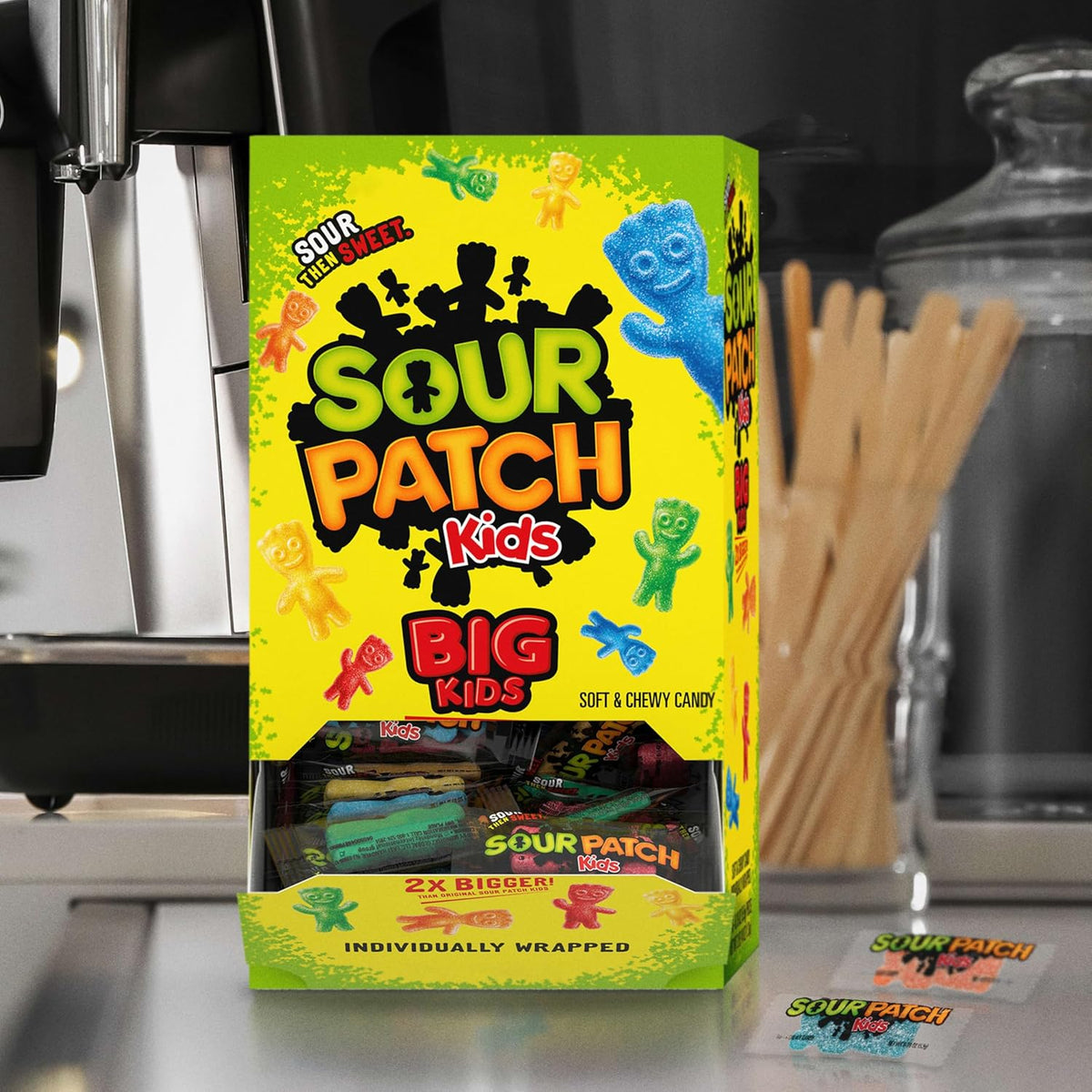 SOUR PATCH KIDS Big Kids Portable Individually Sealed Candy for Road Trips, Park Outings, and Backyard Parties, 240 Count