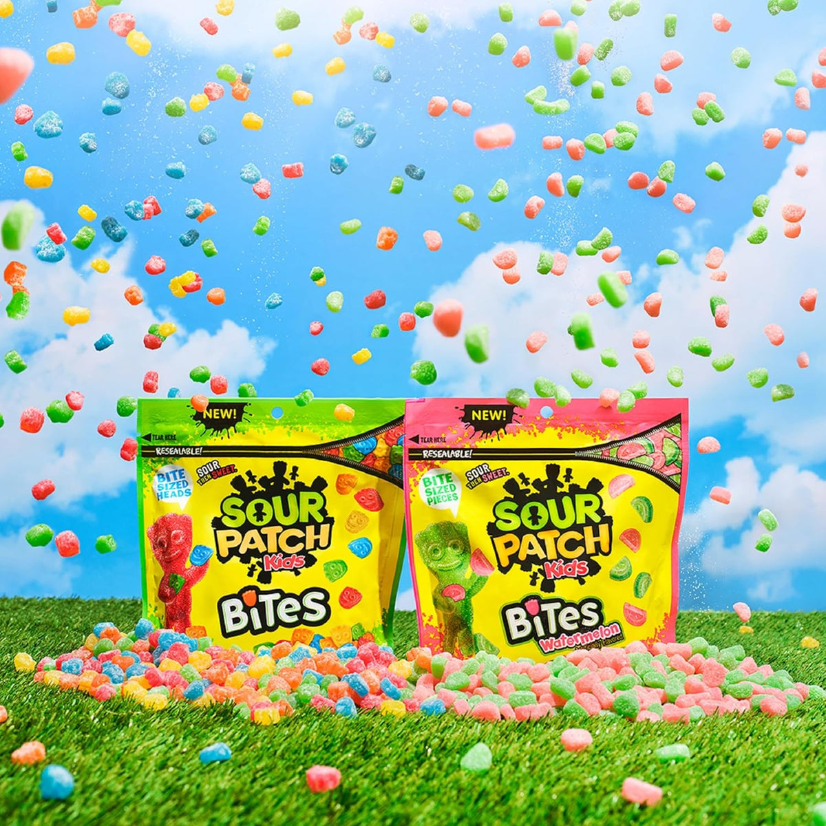SOUR PATCH KIDS Bites Soft & Chewy Candy, 12 oz – Bite-Sized Diversion During a Wellness Routine