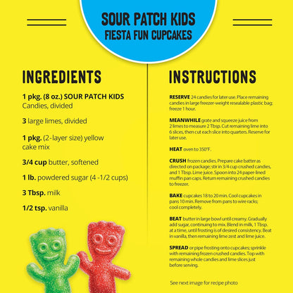 SOUR PATCH KIDS Sour Then Sweet Travel Candy, 12-Count 3.5 oz Box Pack for Concession Stands and Movie Nights